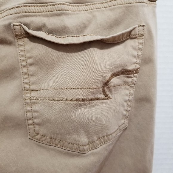 American Eagle pants 16 Jegging twill solid basic work super stretch skinny - Picture 10 of 15